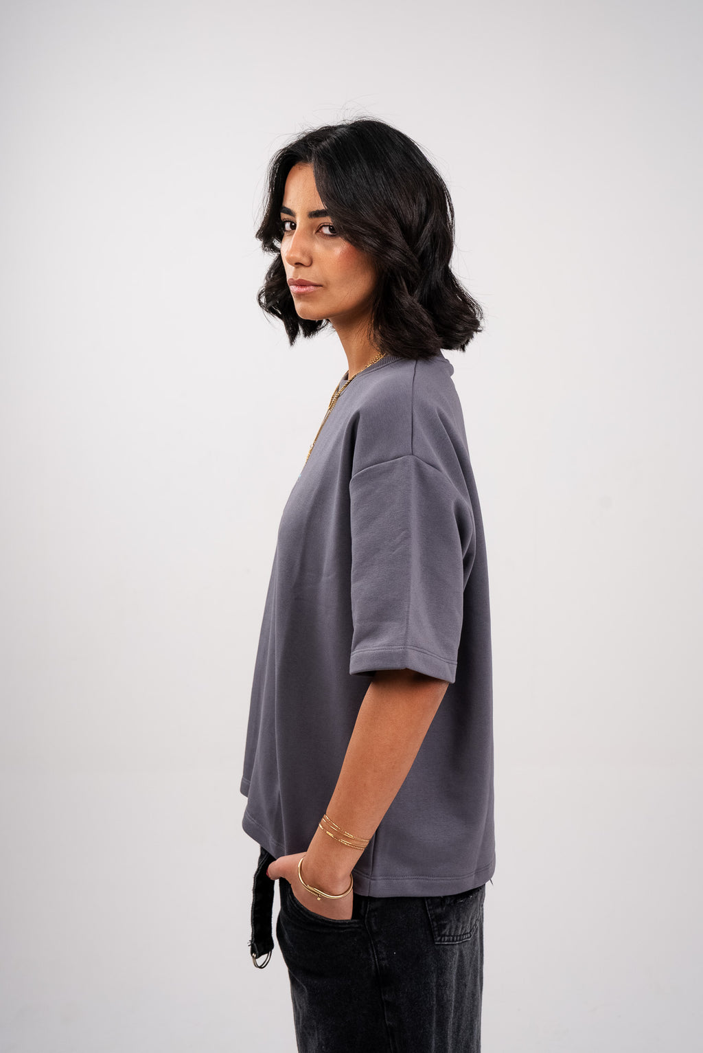 Grey Heavy Weight Boxy T-Shirt