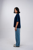 Navy Blue Boxy T-Shirt