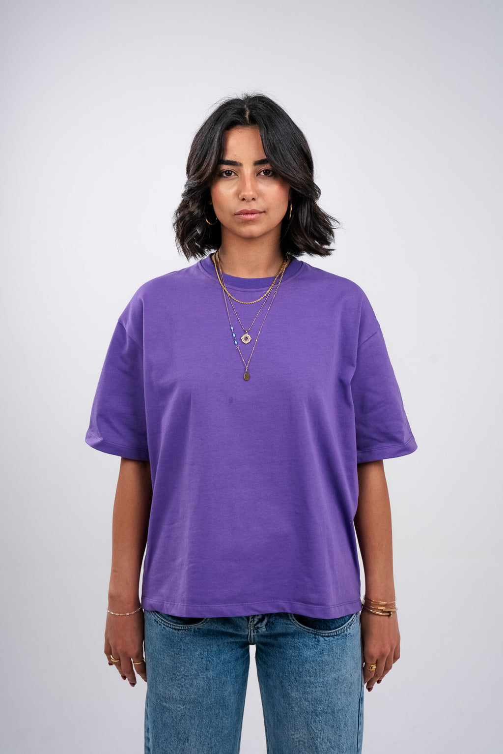 Amethyst Purple Boxy T-Shirt