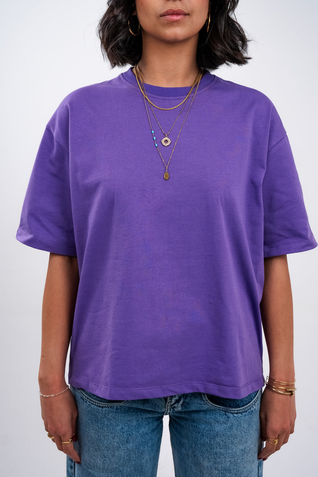 Amethyst Purple Boxy T-Shirt