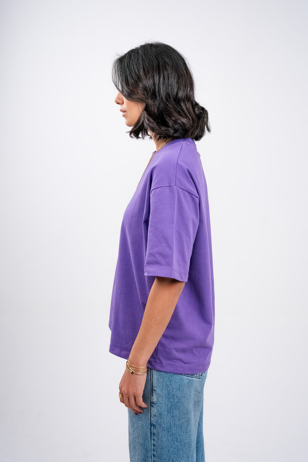 Amethyst Purple Boxy T-Shirt