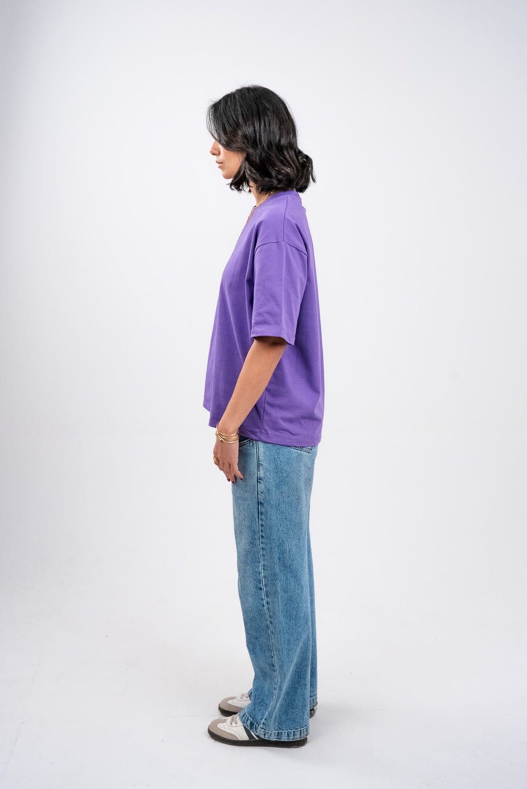 Amethyst Purple Boxy T-Shirt
