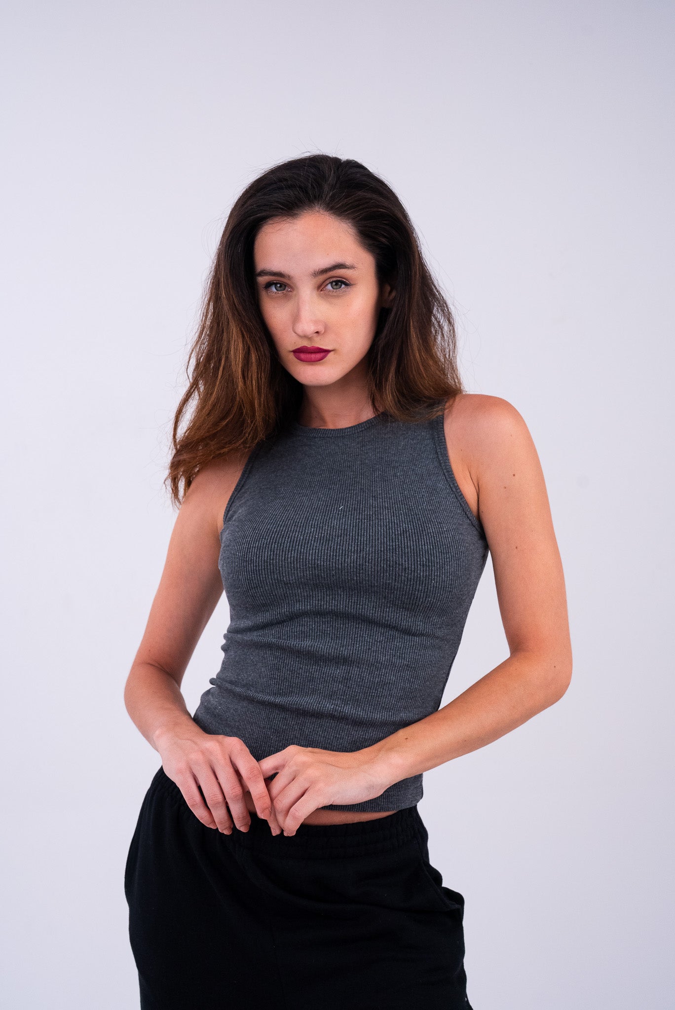 Dim Gray Tank Top