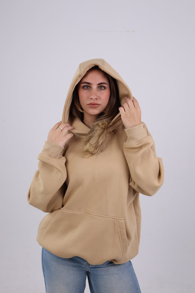 Earth Beige Hoodie