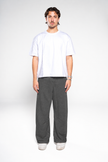 Iron Grey Wide-Leg SweatPants