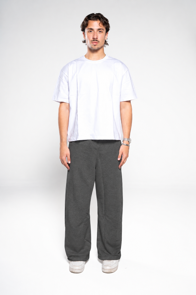 Iron Grey Wide-Leg SweatPants