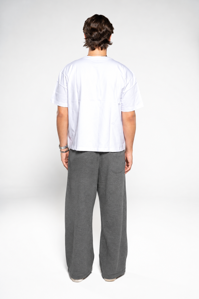 Iron Grey Wide-Leg SweatPants