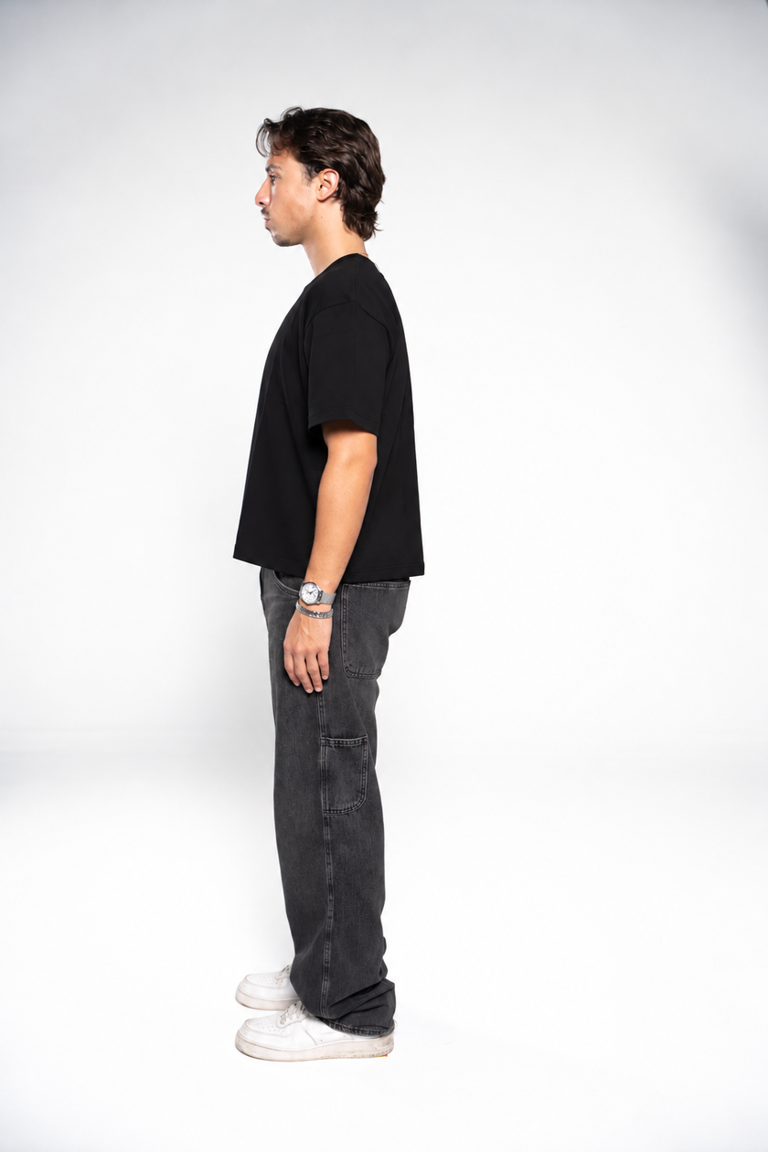 Ink Black Boxy T-Shirt