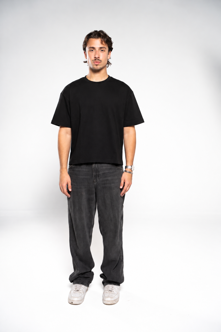 Ink Black Boxy T-Shirt