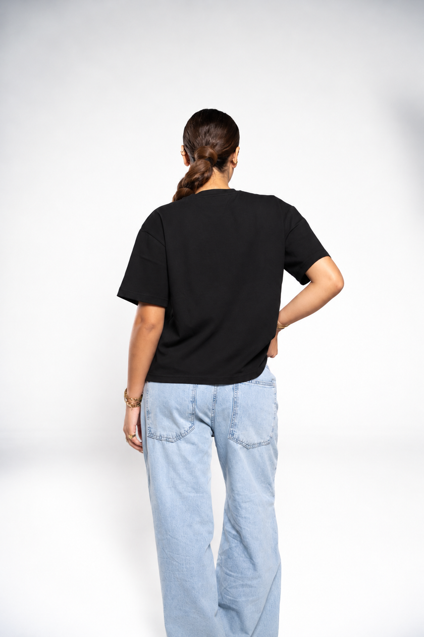 Ink Black Boxy T-Shirt