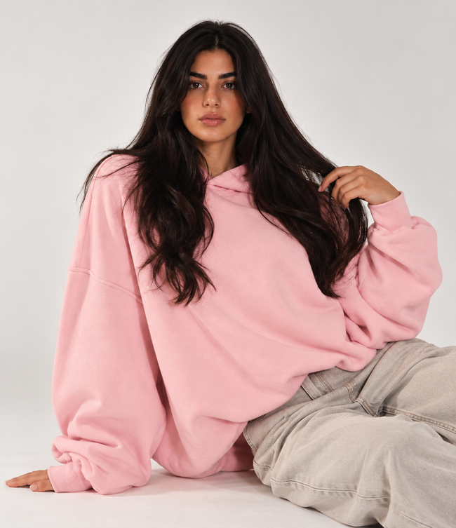 Ballet Pink Flowy Hoodie