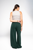 Basil Green Wide-Leg SweatPants