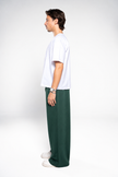 Basil Green Wide-Leg SweatPants